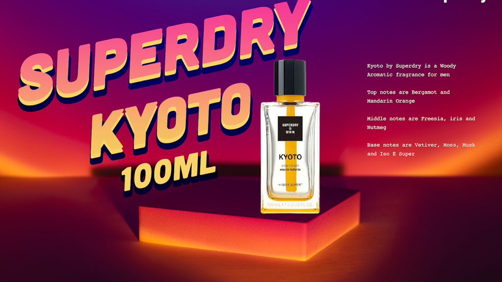 Nước hoa thể thao Superdry Fragrance KYOTO - Hương thơm gỗ