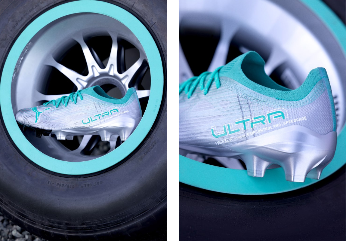 Giới thiệu mẫu giày đá banh PUMA Mercedes-AMG Petronas F1 Ultra 1.4