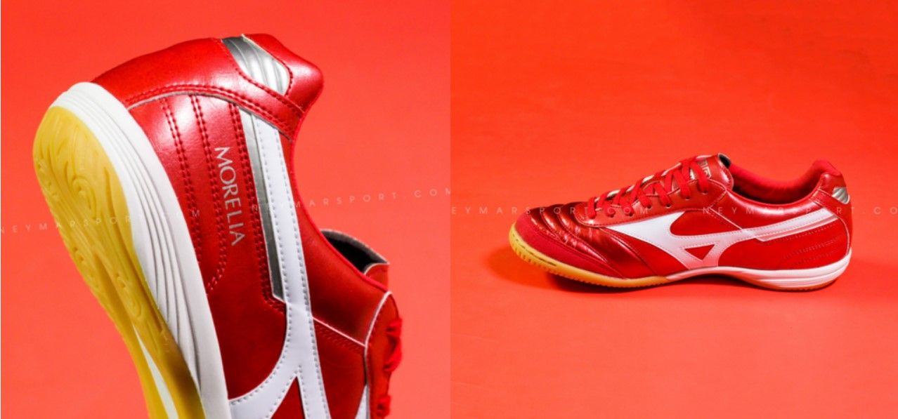 giày đá bóng FUTSAL Mizuno Morelia Sala Elite in Passion Red - 1