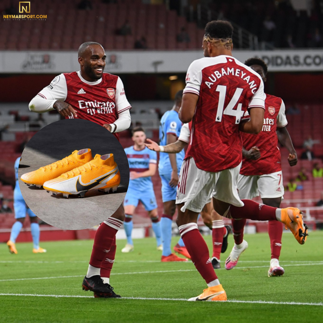 Aubameyang mang giày đá banh Nike Mercurial Superfly