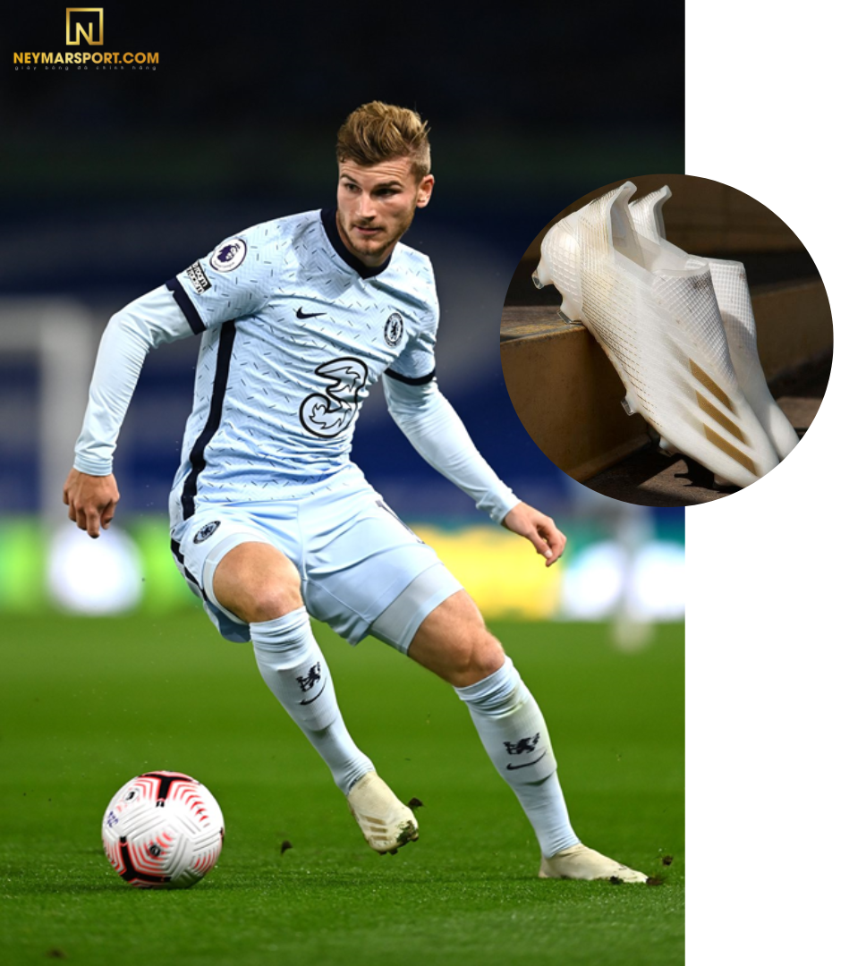 Timo Werner mang giày đá banh Adidas X Ghosted.1