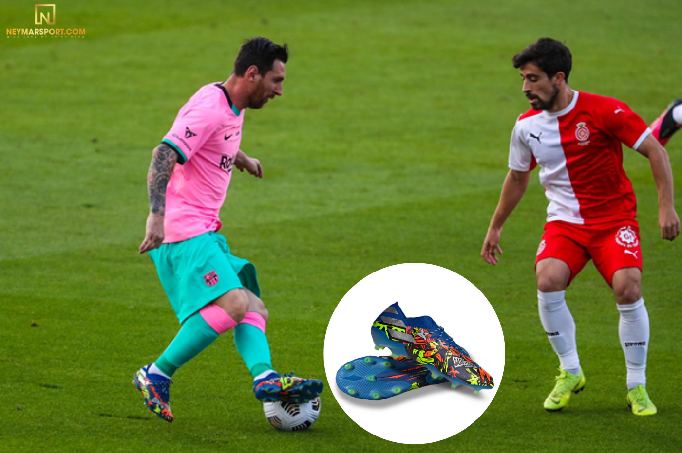 Lionel Messi mang giày đá banh adidas Nemeziz Messi Copa Pack 19.1