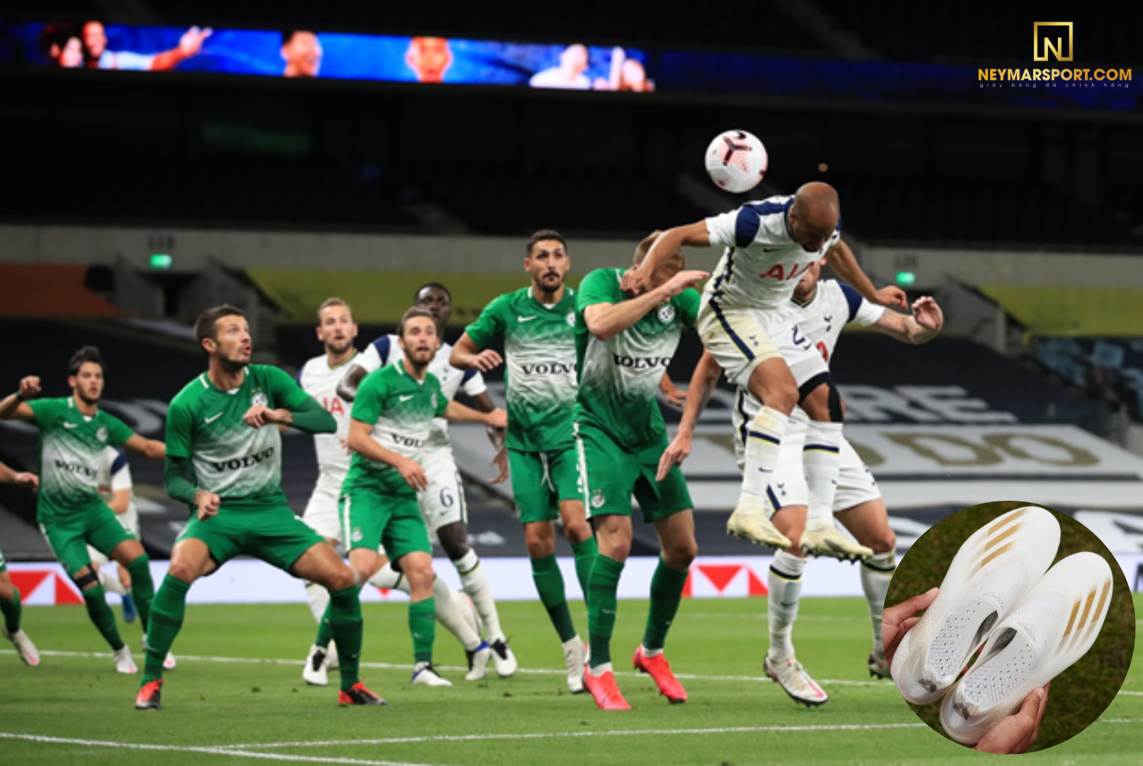 Lucas Moura mang giày đá banh Adidas X Ghosted (Tottenham vs Maccabi Haifa)