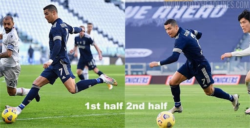 Những vấn đề với Mercurial thế hệ tiếp theo: Cristiano Ronaldo đã chuyển giày ở giữa hiệp