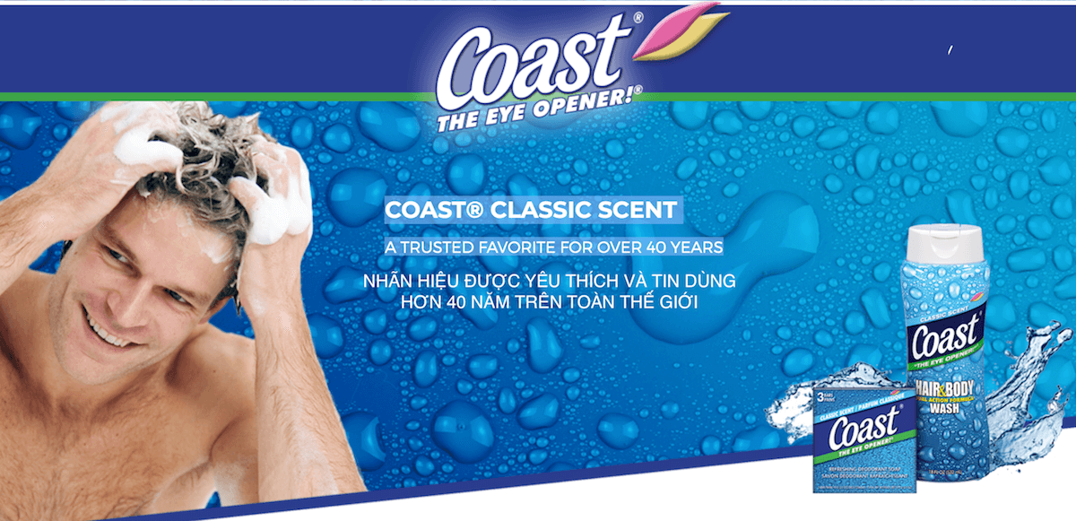 Coast Hair & Body Wash Classic Scent 532ml