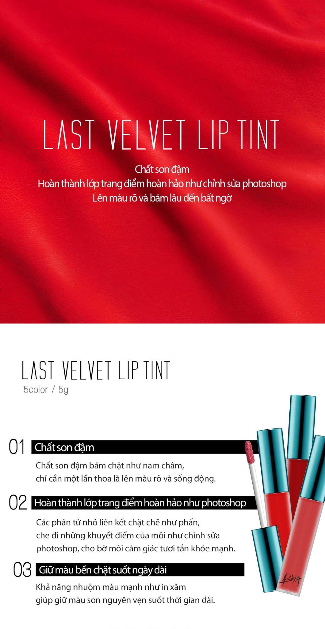 Bbia Last Velvet Lip Tint No.04 Extra Mood