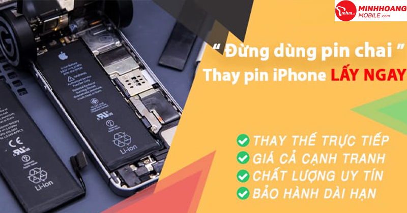 Thay pin iPhone tại nhà – Tặng miếng dán cường lực đẹp, chất lượng cao
