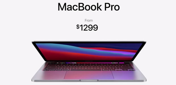 MacBook Pro 13 inch ra mắt: Sử dụng chip M1, pin 20 tiếng, giá từ 1.299 USD