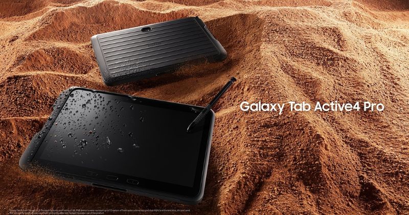 Trình làng Samsung Galaxy Tab Active 4 Pro với cục pin tháo rời được