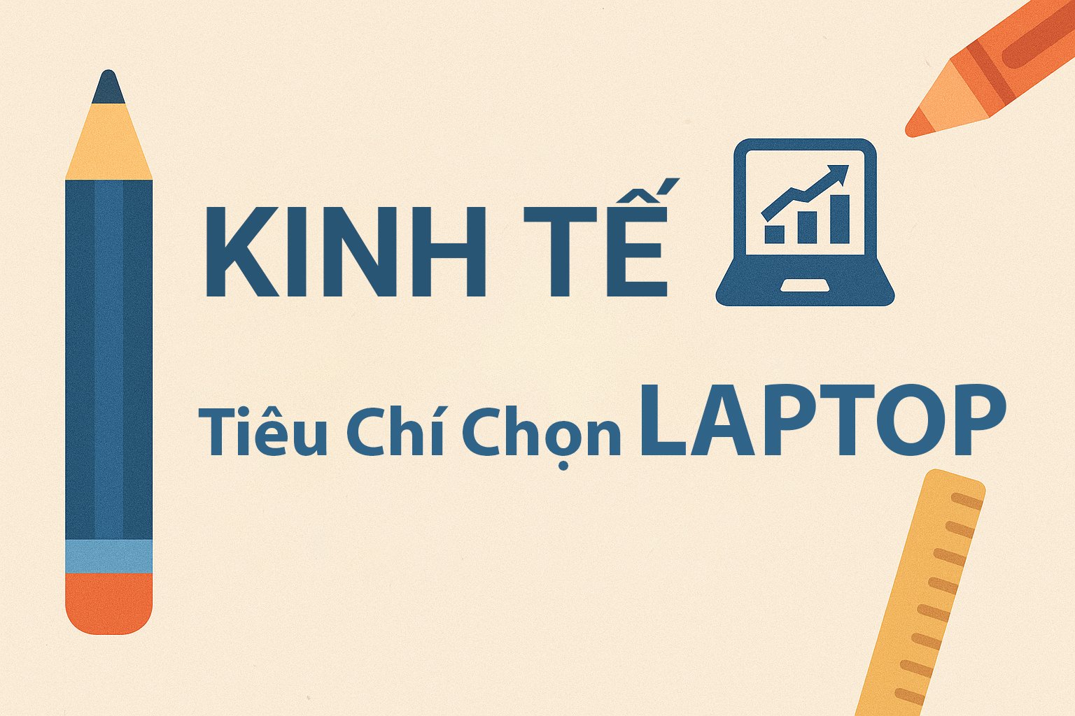 TIÊU CHÍ CHỌN LAPTOP THEO NGÀNH HỌC KINH TẾ.