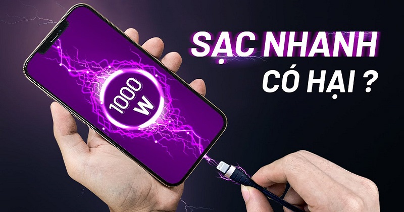 Sử dụng sạc nhanh có gây hại cho pin smartphone hay không ???