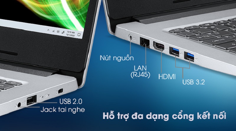 Laptop Acer Aspire Pentium Silver N6000/4GB/256GB SSD - Phân Phối Chính Hãng