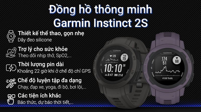 Garmin Instinct 2S - Phân Phối Chính Hãng