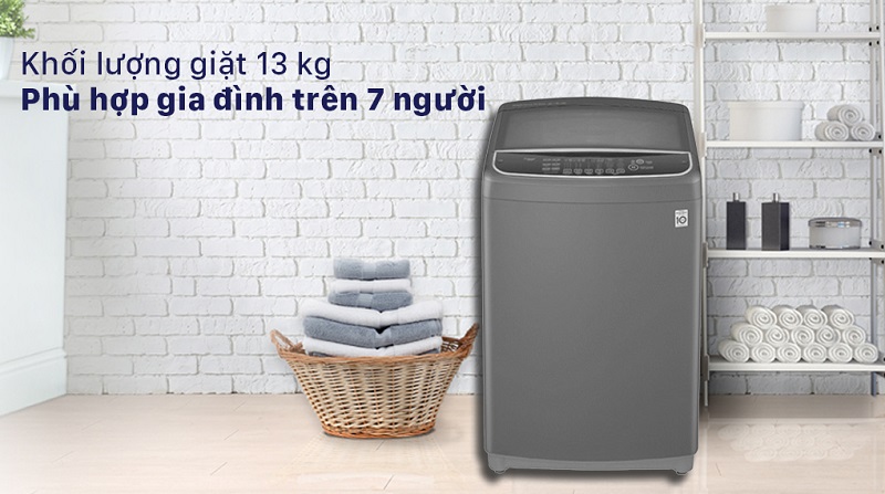 Máy giặt LG 13kg cửa trên T2313VSPM - Phân Phối Chính Hãng