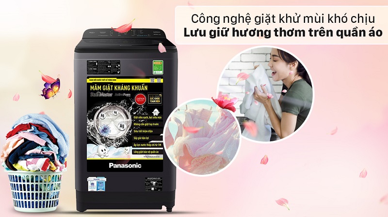 Máy giặt Panasonic 10kg cửa trên NA-F10S10BRV - Phân Phối Chính Hãng