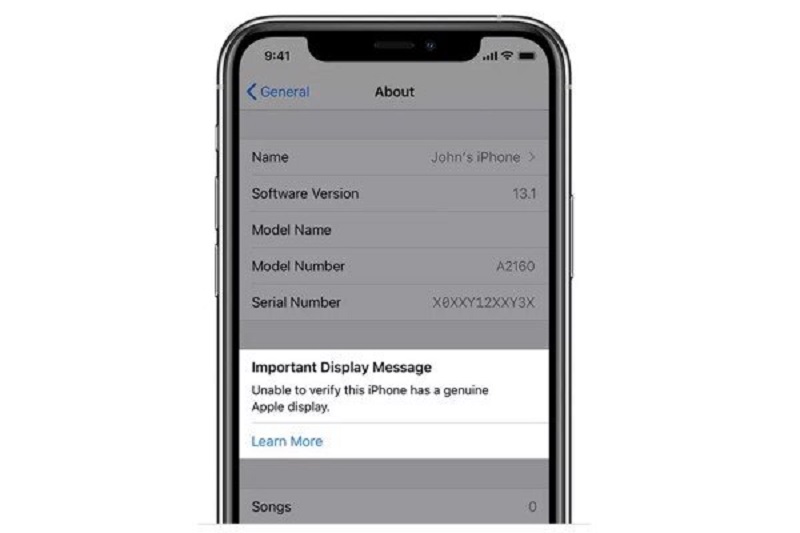 Phải làm gì để biết màn hình iPhone có còn nguyên bản hay không ??? hình ảnh 2