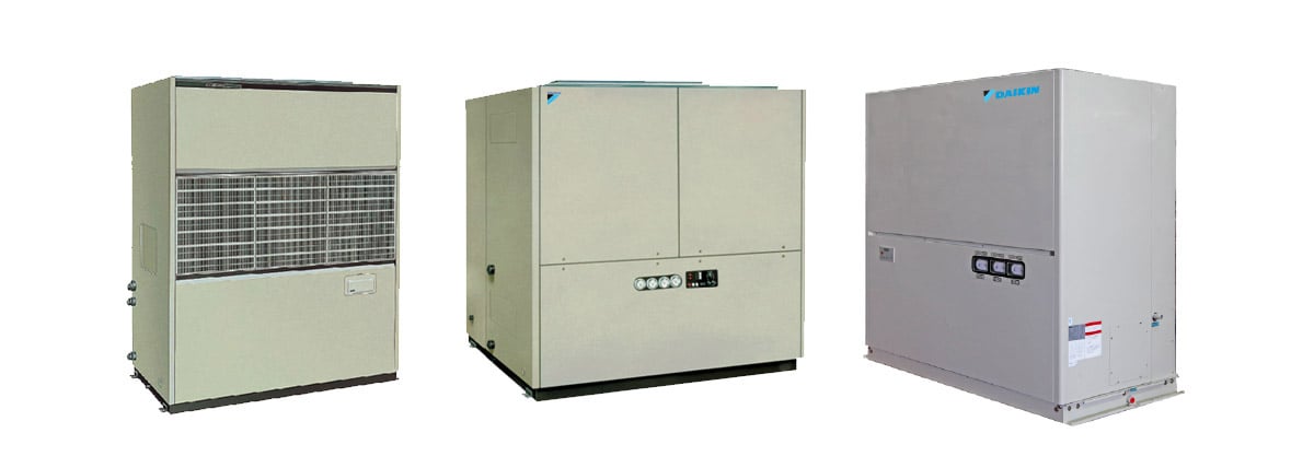 Máy lạnh tủ đứng đặt sàn nối ống gió giải nhiệt nước hãng Daikin - MWCP...AE