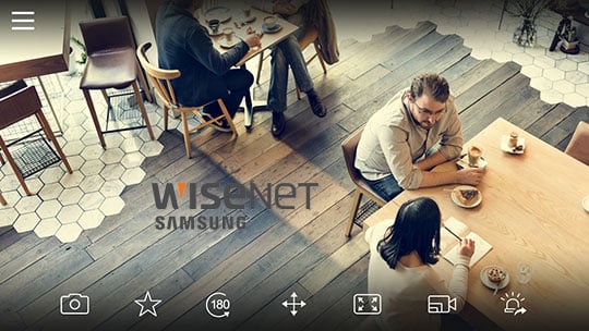 Phần mềm xem camera samsung wisenet mobile