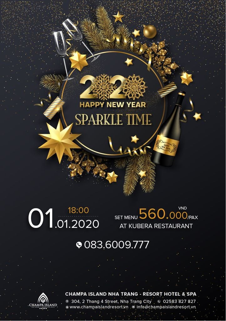 CELEBRATE THE FIRST DAY OF 2020 WITH SPARKLE TIME DINNER