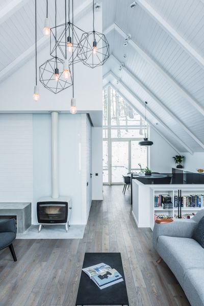 Căn nhà đơn sắc ở Litva - Một phong cách thiết kế nội thất ấn tượng
