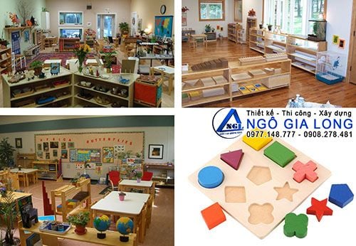 Hoàn thiện nội thất tổng thể cho trường mẫu giáo Montessori