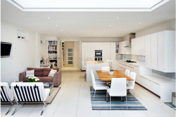 Phòng khách và bếp chung nhau phải thiết kế nội thất như thế nào?
