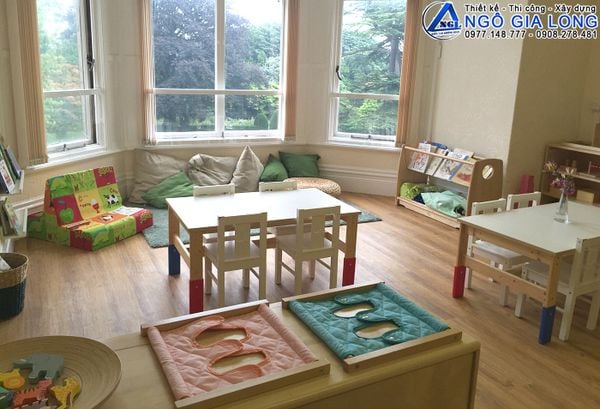 Lưu ý trong thiết kế thi công nội thất lớp học trường mầm non Montessori