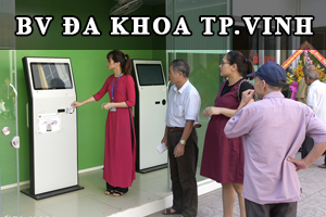 Kiosk Tra cứu thông tin tại Bệnh viện Đa khoa TP. Vinh