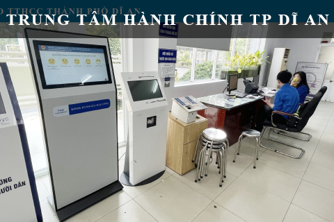 TP Dĩ An Nâng Cao Chất Lượng Hành Chính Với Hệ Thống Kiosk Đánh Giá Hài Lòng Từ GoodM!