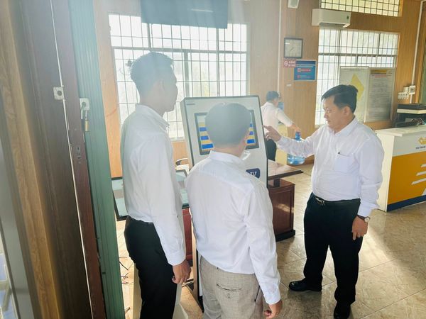 Kiosk lấy số GoodM – Hạ tầng công nghệ trọng điểm tại xã Vị Thủy