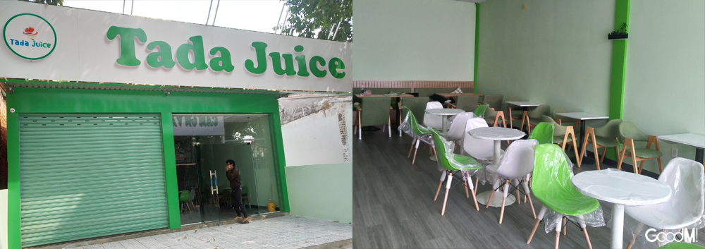 Quán Tada Juice sử dụng POS GoodM