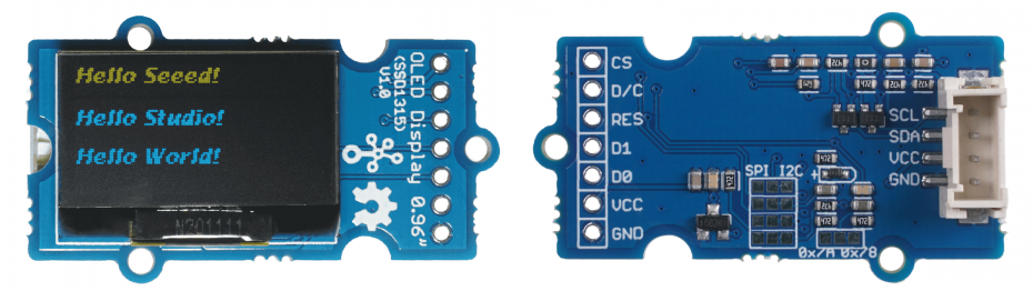 Grove - OLED Yellow&Blue Display 0.96 (SSD1315) - SPI/IIC -3.3V/5V