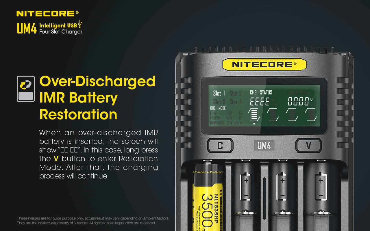 Bộ sạc pin đa năng NITECORE Battery Charger UM4