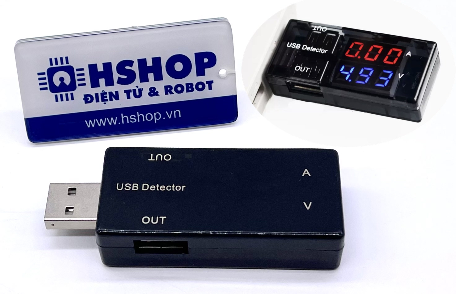 Đo kiểm tra dòng điện, điện áp đa năng USB Tester V2
