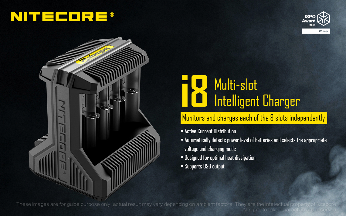 Bộ sạc pin đa năng NITECORE Battery Charger I8