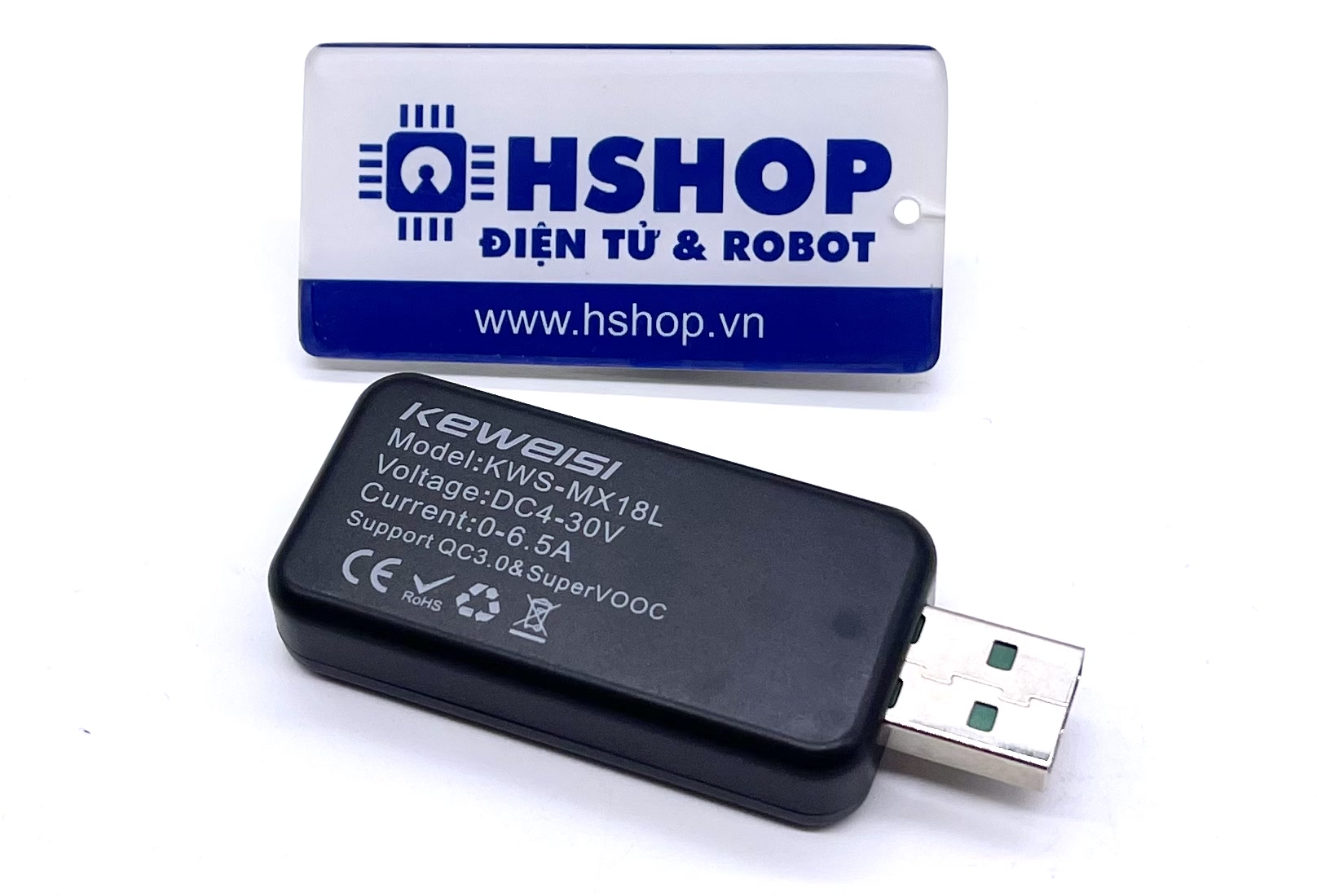 Đo kiểm tra dòng điện, điện áp đa năng USB Tester KWS-MX18
