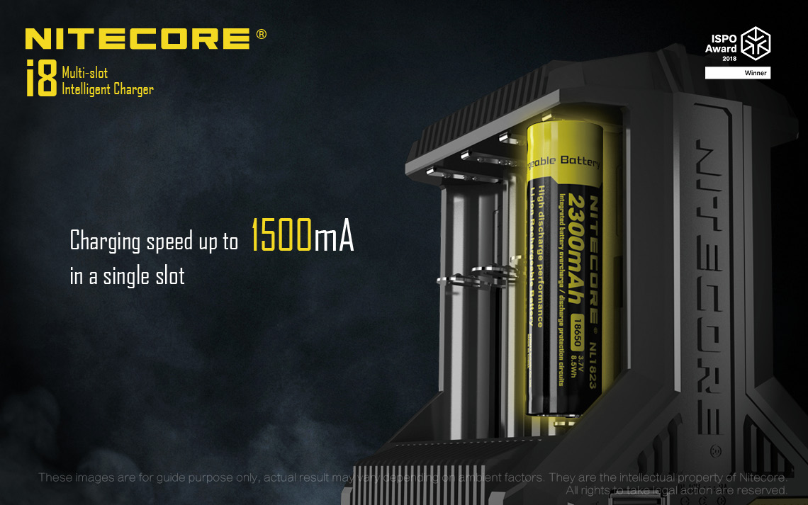 Bộ sạc pin đa năng NITECORE Battery Charger I8