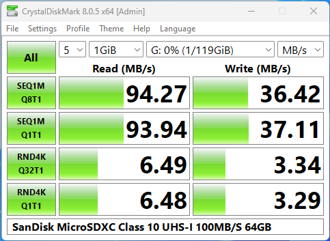 Thẻ nhớ SanDisk MicroSDXC Class 10 UHS-I 100MB/s 64GB