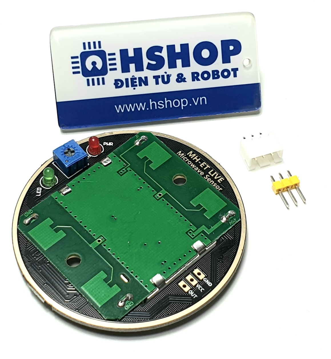 Cảm biến vật cản Radar Microwave Doppler HB100 with Amplifier Circuit