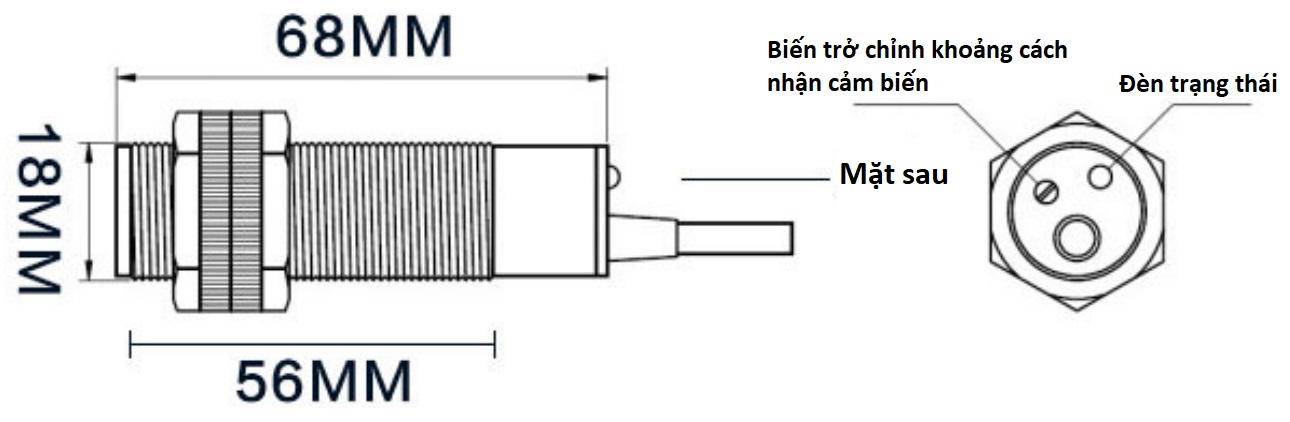 Cảm biến vật cản hồng ngoại E3F-DS30C4 Adjustable IR Infrared Proximity Sensor