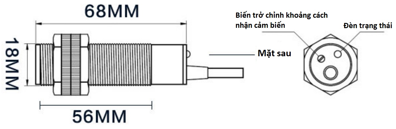 Cảm biến vật cản hồng ngoại E3F-DS30C4 Adjustable IR Infrared Proximity Sensor