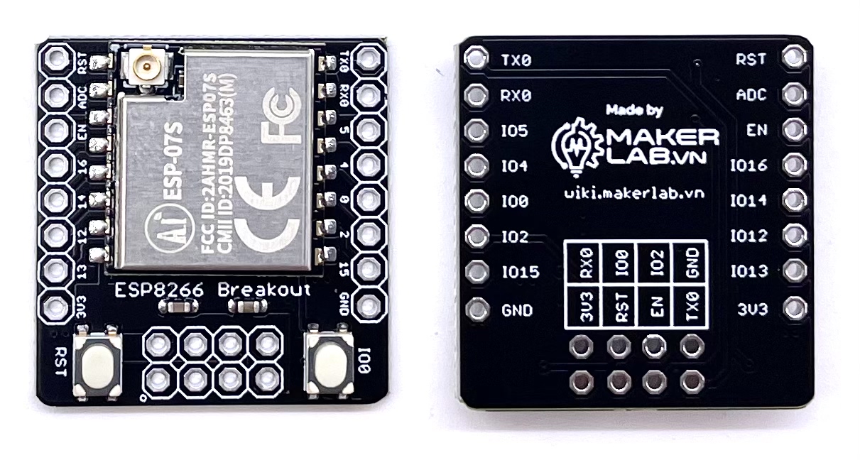 Mạch thu phát Wifi SoC ESP8266 ESP-07S Ai-Thinker Breakout