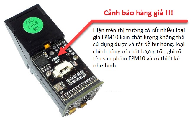 Cảm biến nhận dạng vân tay FPM10A Fingerprint Sensor