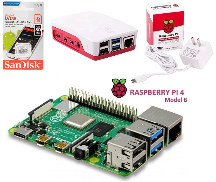Combo Raspberry Pi 4 Model B chính hãng