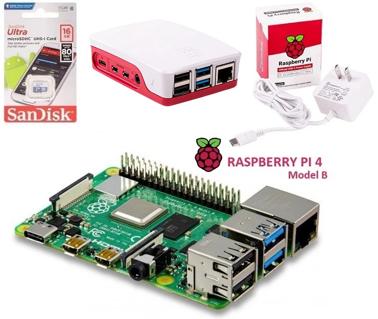 Combo Raspberry Pi 4 Model B chính hãng