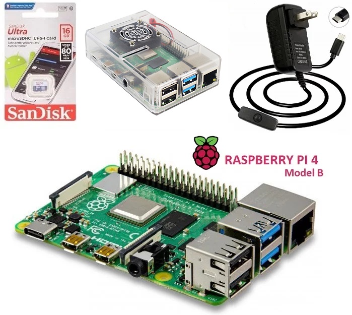 Combo Raspberry Pi 4 Model B cơ bản