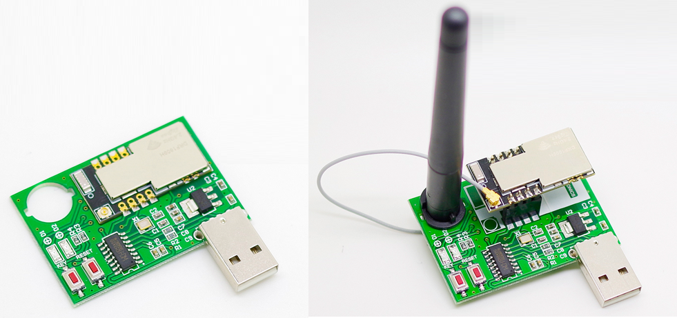 Đế USB mạch thu phát RF Zigbee UART DRF1609H CC2630+PA