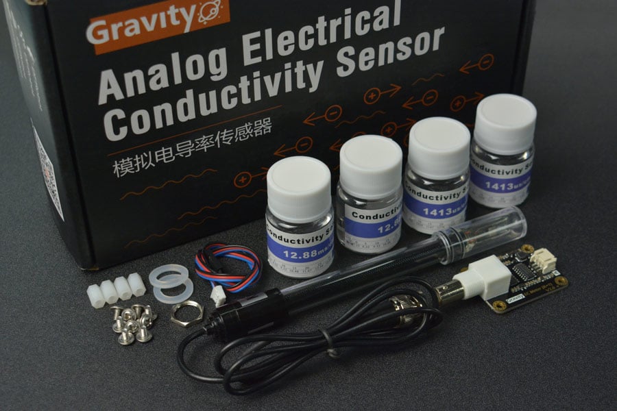 Cảm biến độ dẫn điện EC DFRobot Gravity: Analog Electrical Conductivity Sensor /Meter V2 (K=1)