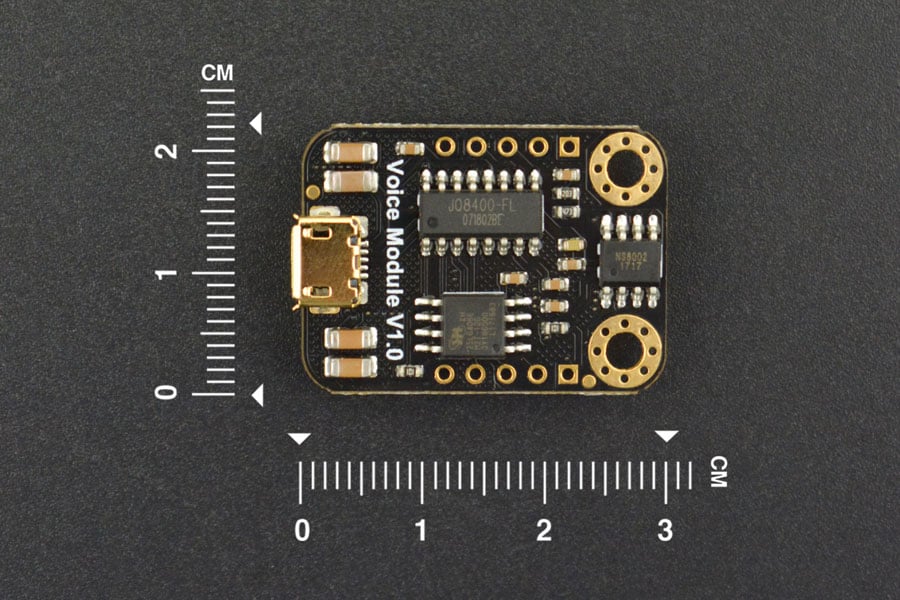 Mạch DFRobot Gravity: UART MP3 Voice Module with 8MB Flash Memory