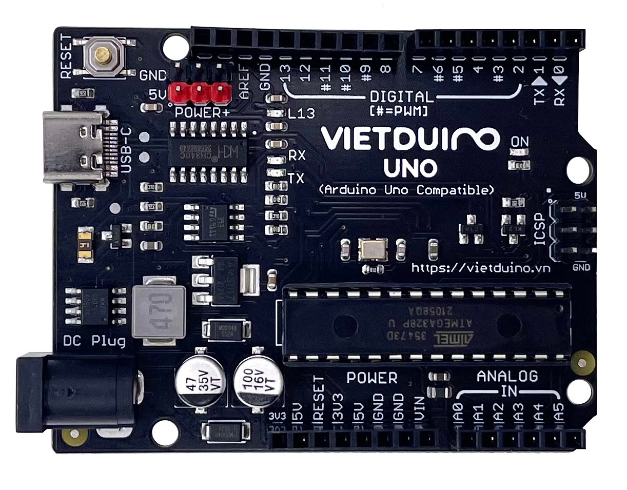 Mạch Vietduino Uno USB-C (Arduino Uno Compatible)